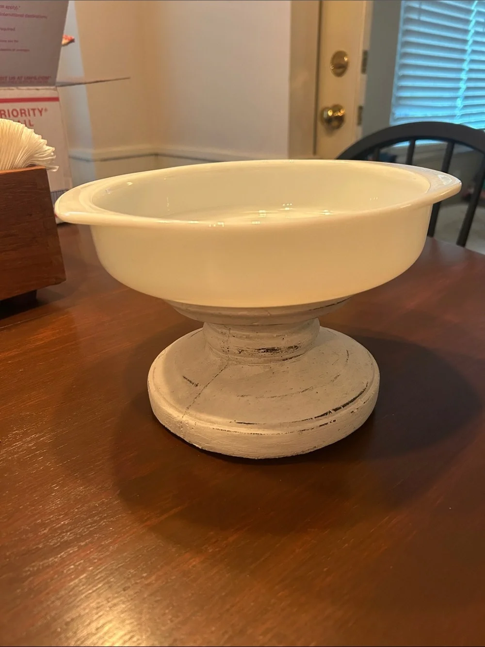 Pyrex milk glass casserole dish #221